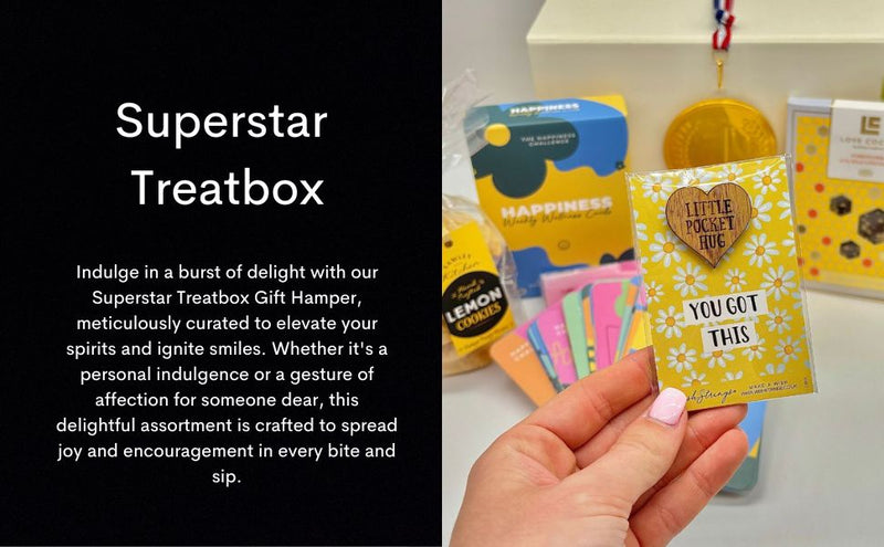 Superstar Treatbox Gift Hamper with Face Mask, Chocolate & Cookies