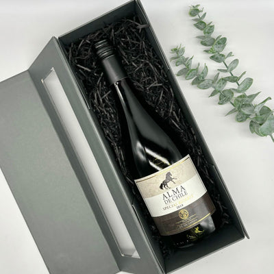 Alma de Chile Pinot Noir Reserva 75cl. Packaged in luxury gift box.