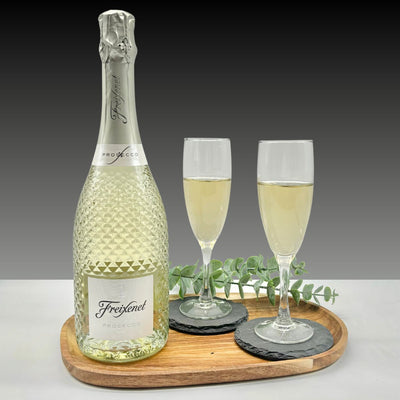 Freixenet Prosecco 75cl with 2 x Champagne flutes in Luxury Presentation Box