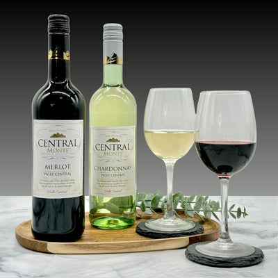 Central Monte Merlot & Chardonnay Wine Duo Gift Set