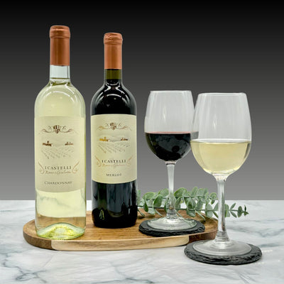 I Castelli Merlot & Chardonnay Wine Duo Gift Set