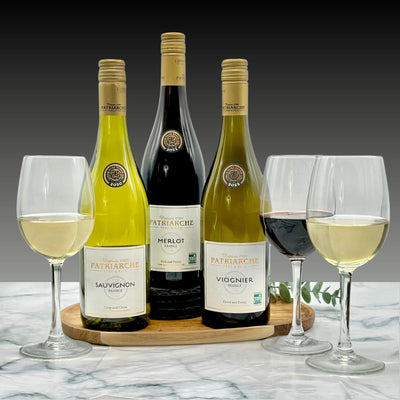 Patriarche Sauvignon Blanc, Merlot & Viognier Wine Trio Gift Set