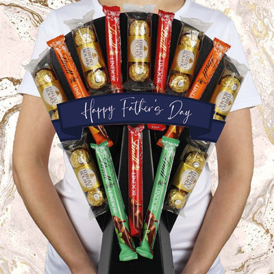 Ferrero Rocher & Lindt Lindor Chocolate Bouquet Happy Father's Day