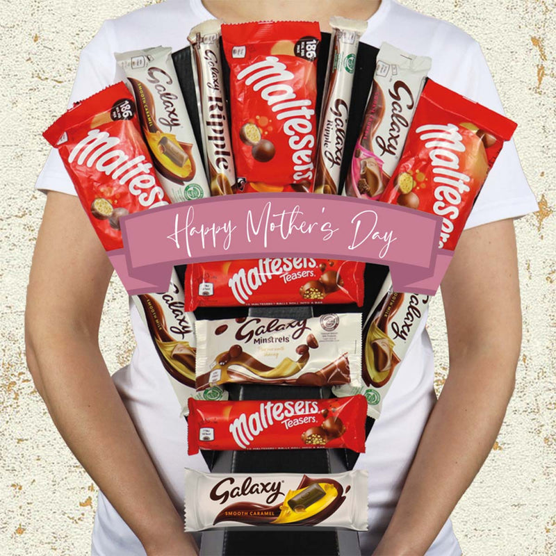 Malteser And Galaxy Chocolate Bouquet Happy Mother&