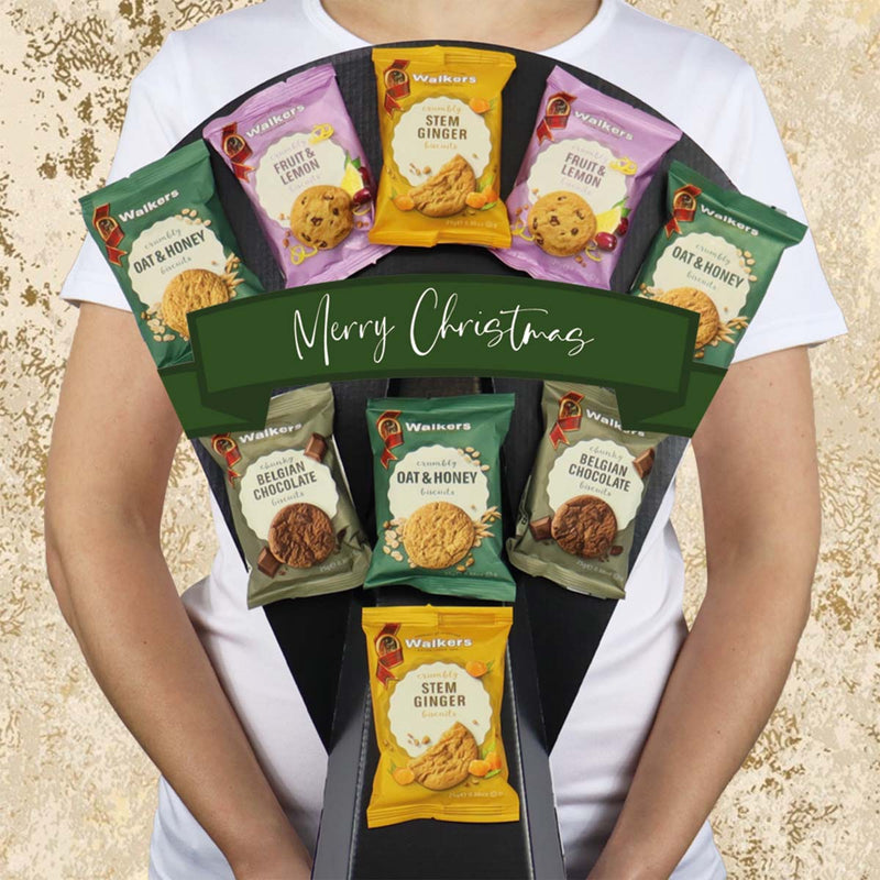 Walkers Crumbly and Chunky Biscuit Bouquet Merry Christmas