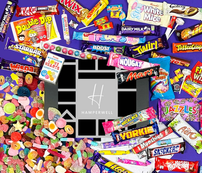 The Ultimate Chocolate & Retro Sweet Hamper – A Gift Box Bursting with Nostalgia & Flavour