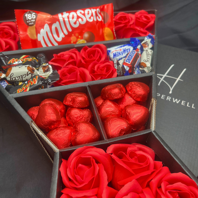 Bouquet de chocolats Signature Celebrations avec roses rouges