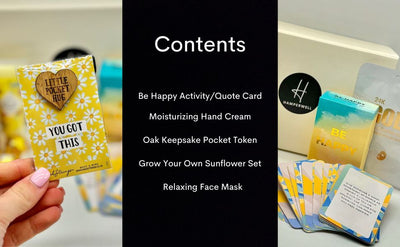 Be Happy Treatbox Gift Hamper with Affirmation Cards, Face Mask & Treats