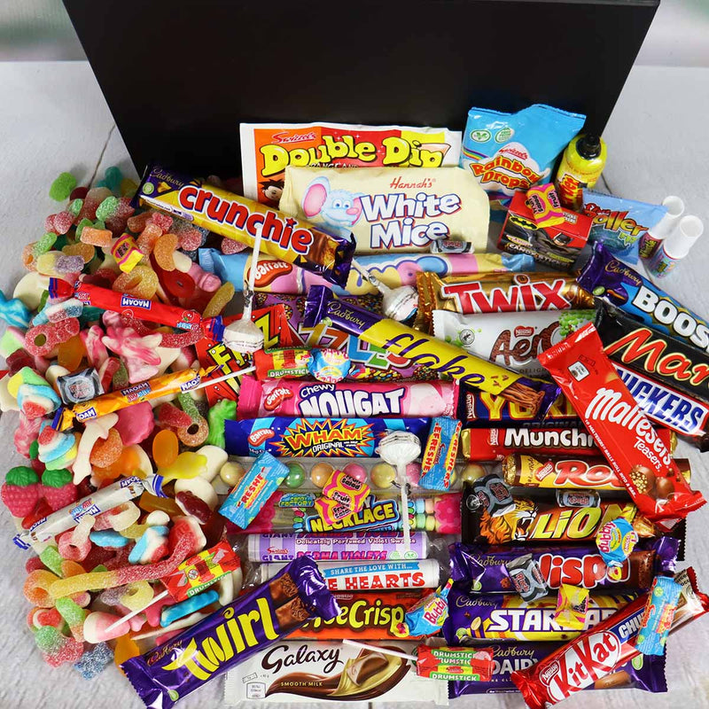 Large Mega Mix Chocolate, Retro Sweets & 2kg Pick N Mix Gift Hamper