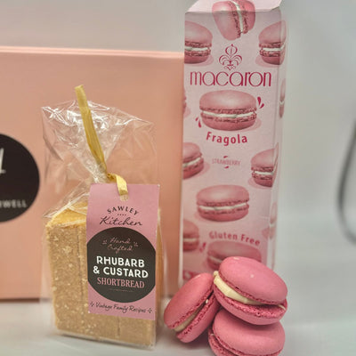 Sweet Treats Treatbox Gift Hamper with Macarons, Biscuit & Popcorn