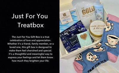 Just For You Treatbox Gift Hamper with Socks, Face Mask & Scented Candle
