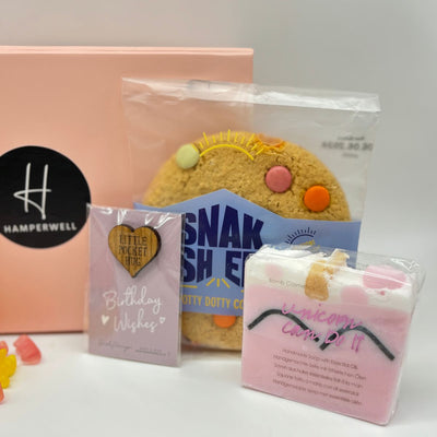 Birthday Girl Treatbox Gift Hamper with Cake, Pamper Treats & Sweets