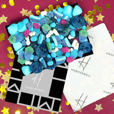 Ultimate Blue Pick N Mix Süßigkeiten Briefkasten Geschenkkorb