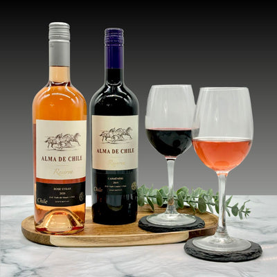 Alma de Chile Carmenere Reserva & Syrah Rosé Wine Duo Gift Set