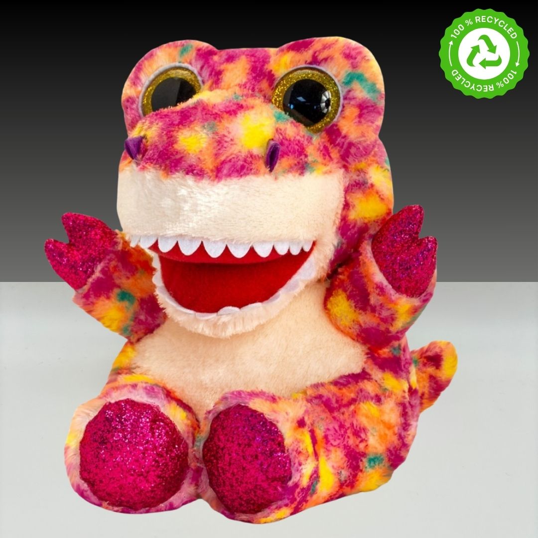 Animotsu Dinomotsu Teddy Beanie Dinosaur - Pink – HamperWell