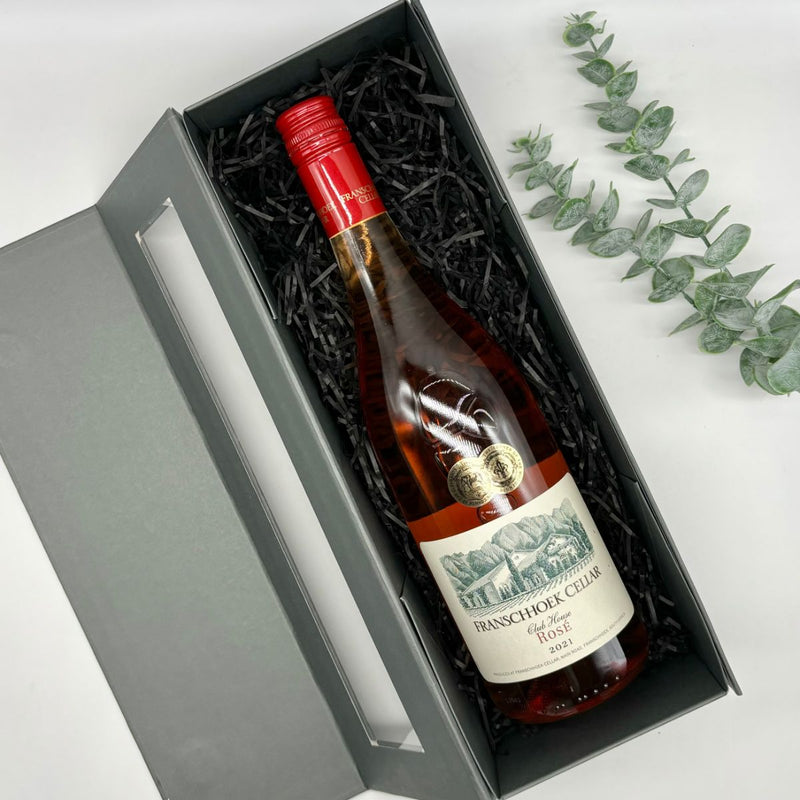 Franschhoek Cellar Club House Rose 75cl in gift hamper