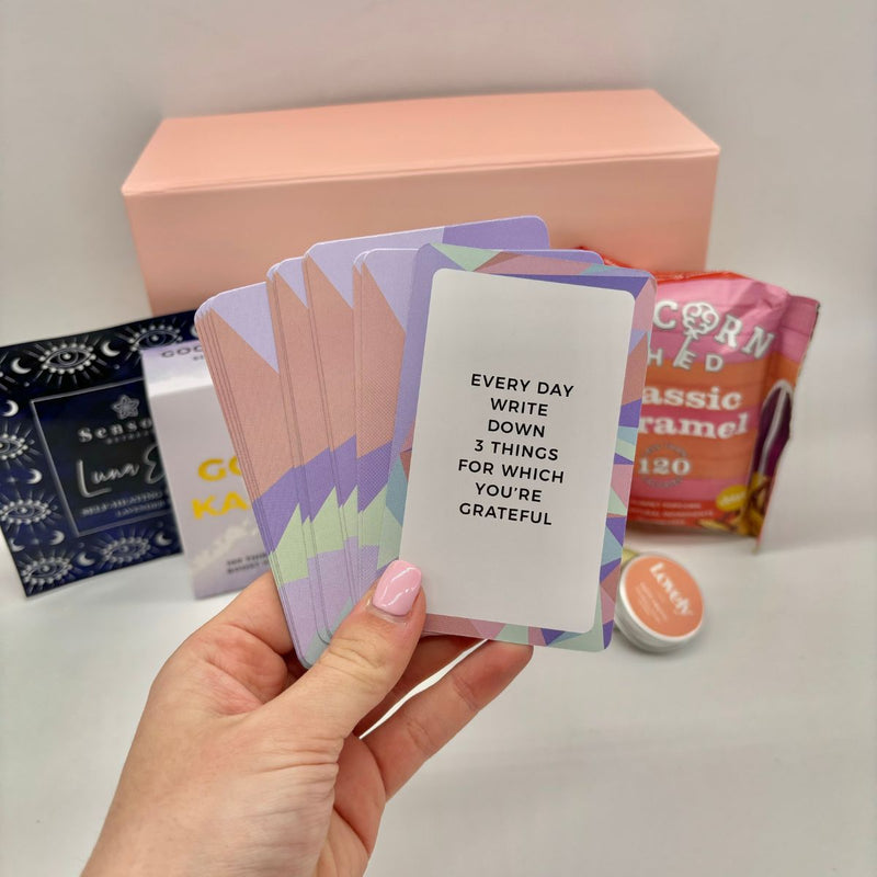 Good Karma Treatbox Gift Hamper with Affirmation Cards & Pamper Treats