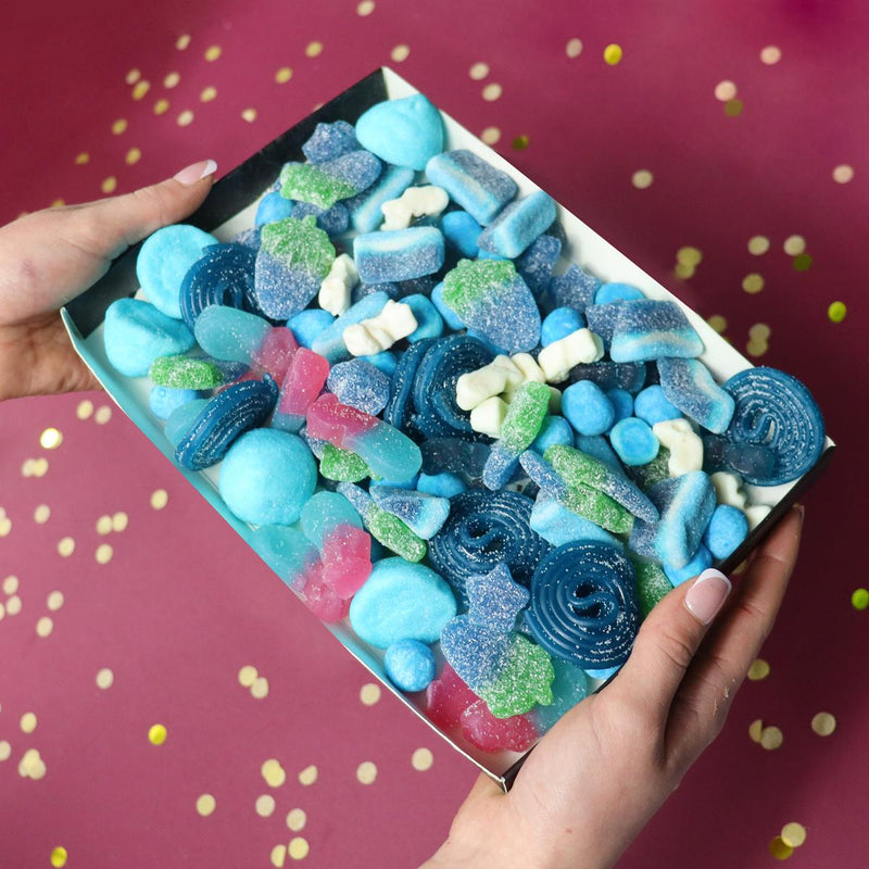 Ultimate Blue Pick N Mix Süßigkeiten Briefkasten Geschenkkorb