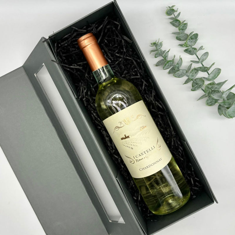 I Castelli Chardonnay IGT 75cl presented in a gift hamper