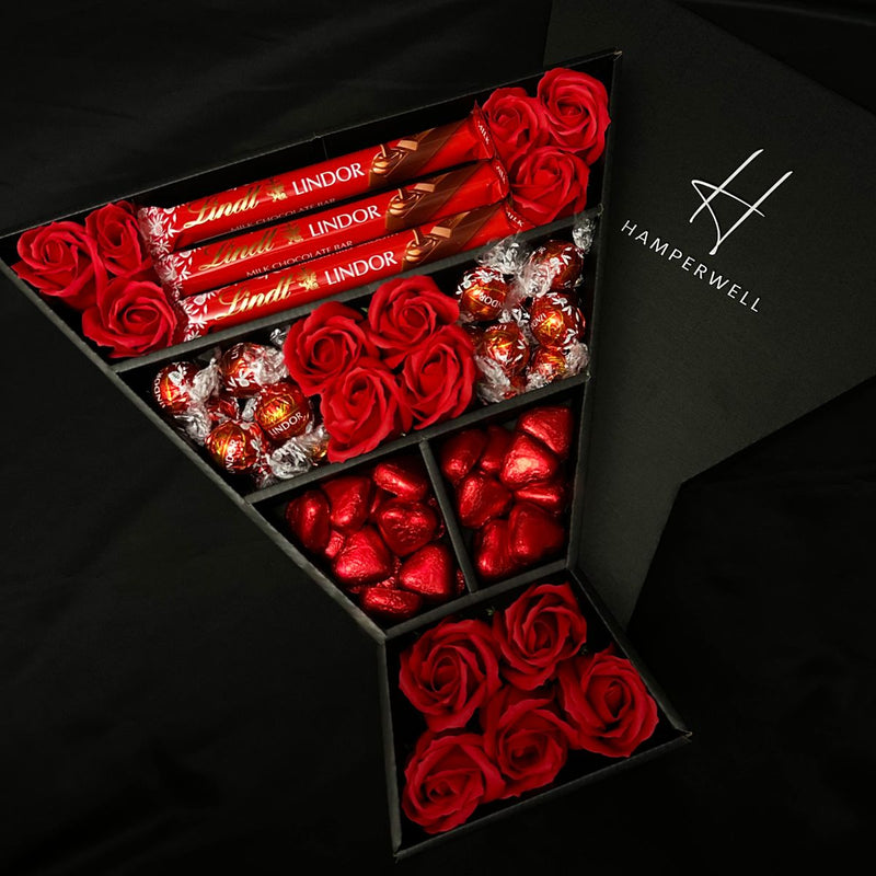 🎁 Lindt Lindor Signature Chocolate Bouquet With Red Roses (100% off)