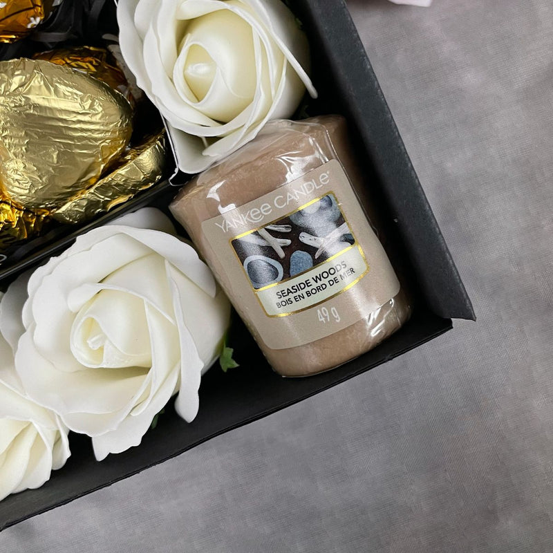 Yankee Candle Ultimate Gift Hamper With Ivory Roses official yankee candle votives seaside woods