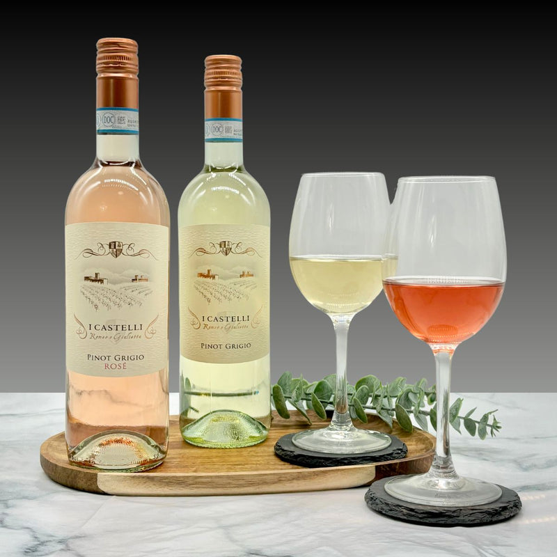 I Castelli Pinot Grigio & Pinot Grigio Rosé Wine Duo Gift Set. 