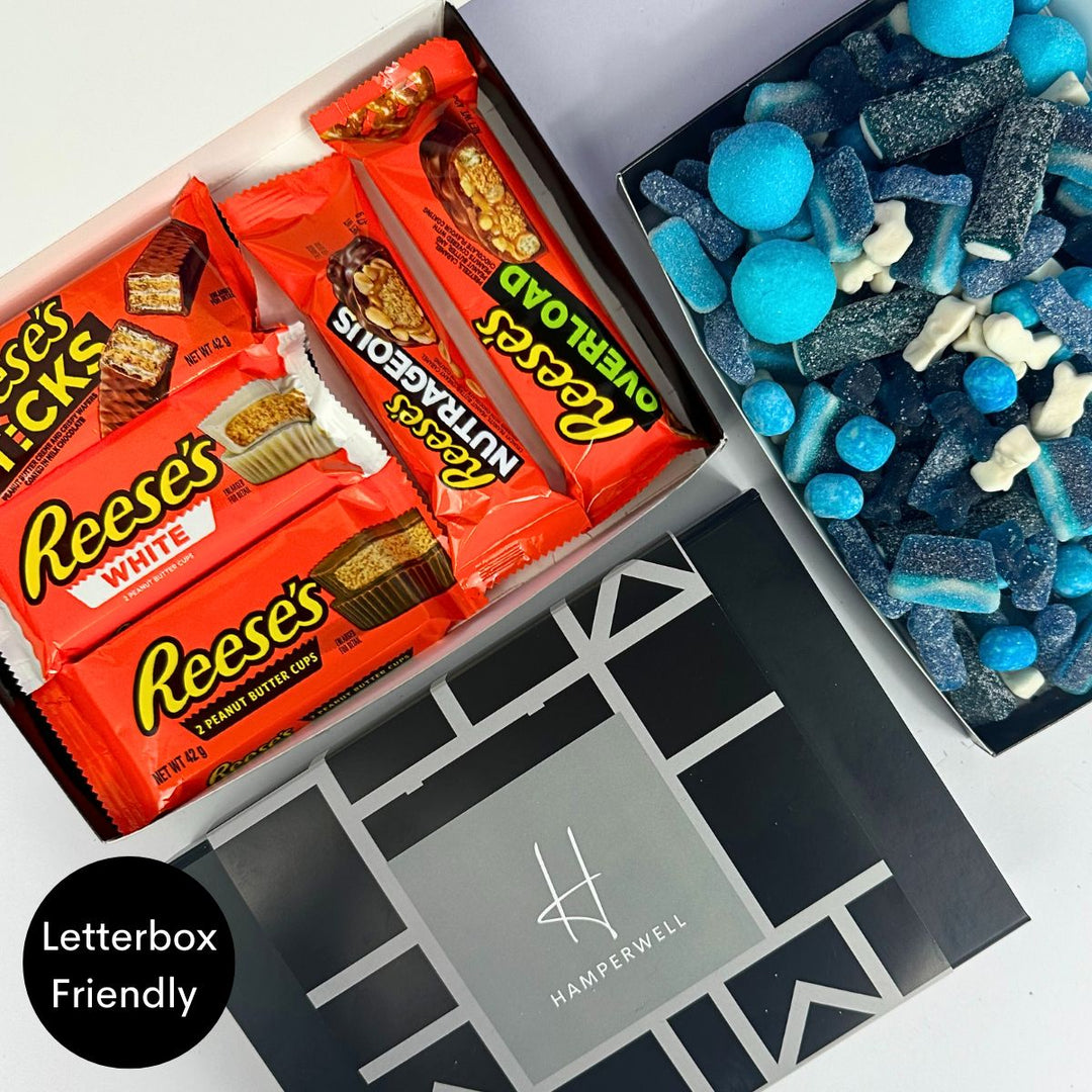 Sweet Shoppe Easter Chocolate Hamper Gift Box – Assorted Chocolate Bars, Letterbox-Sized Easter Treat Gift For All