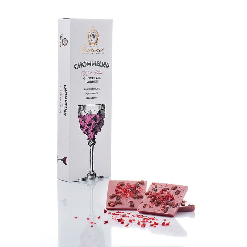 Laurence Pomegranate & Strawberry Rosé Wine Chocolate Pairings