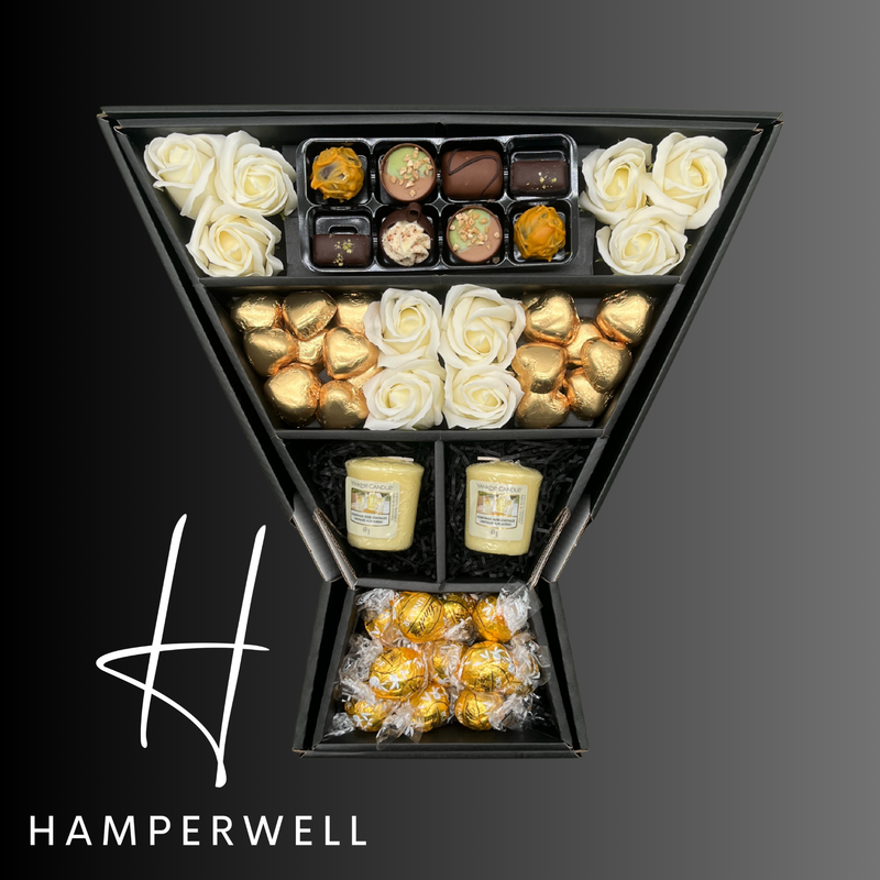 🎁 Lindt Lindor and Yankee Candle Signature Chocolate Bouquet With Ivory Roses (100% off)