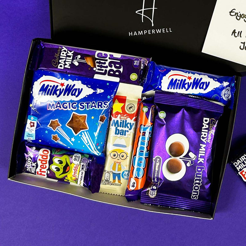 Briefkasten-Geschenkkorb für Kinder aus Schokolade