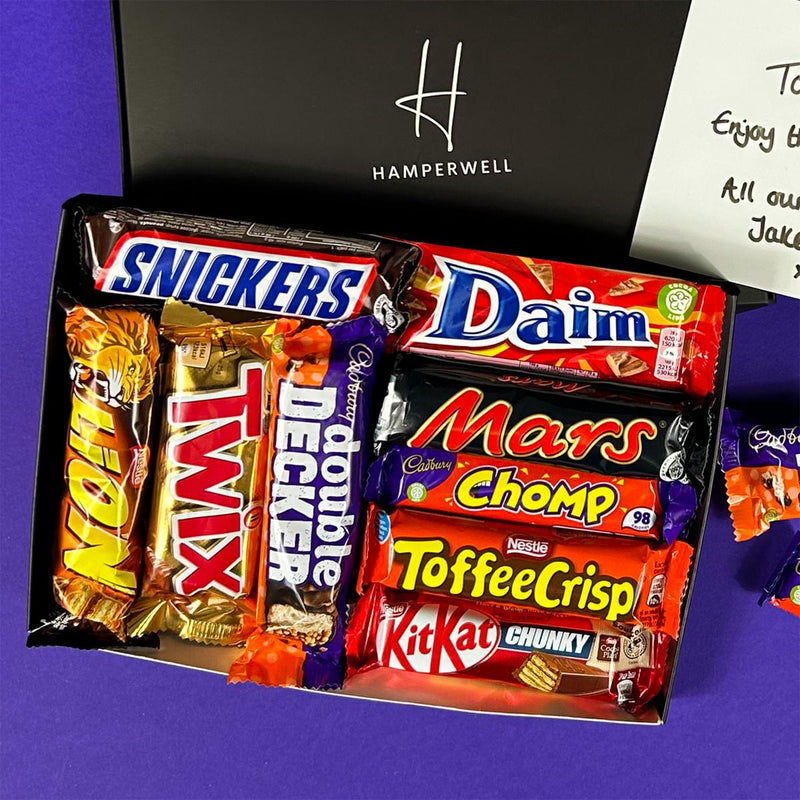 Schokoladen-Briefkasten-Geschenkkorb für Herren