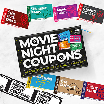 Ultimate Movie Night treatbox Gift Hamper with Quiz, Film Ideas & Treats