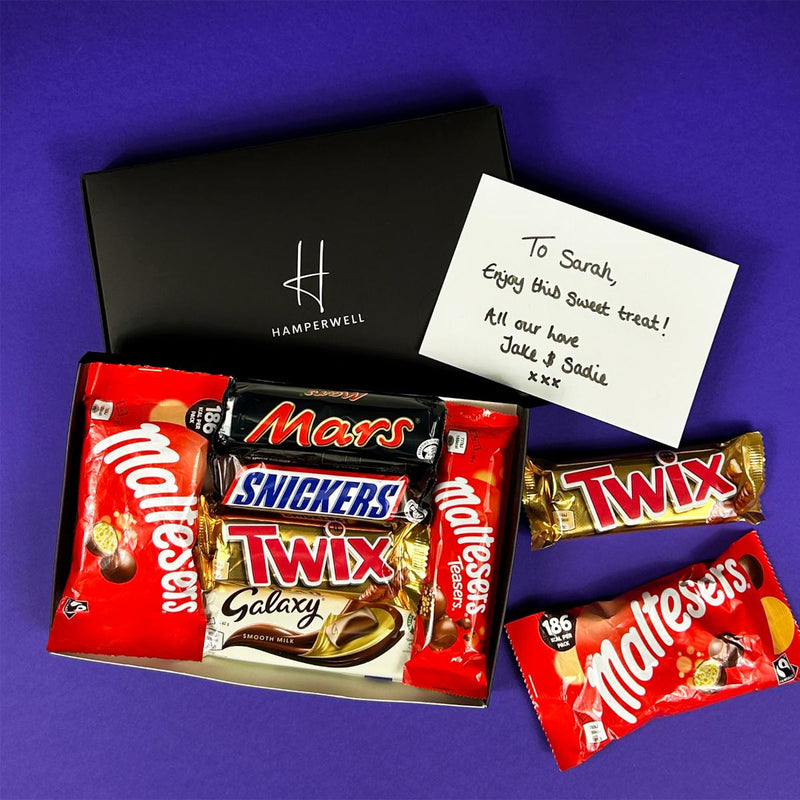 Mars &amp; Galaxy Schokoladen-Briefkasten-Geschenkkorb