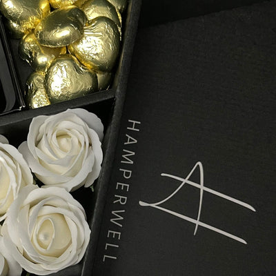 Lindt Lindor &amp; Yankee Candle Signature Chocolat Bouquet Avec Roses Ivoire