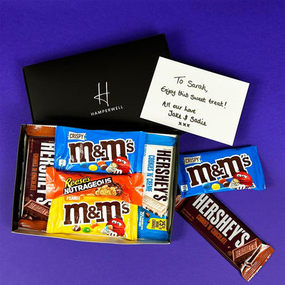 Panier-cadeau de boîte aux lettres de chocolat USA Variety