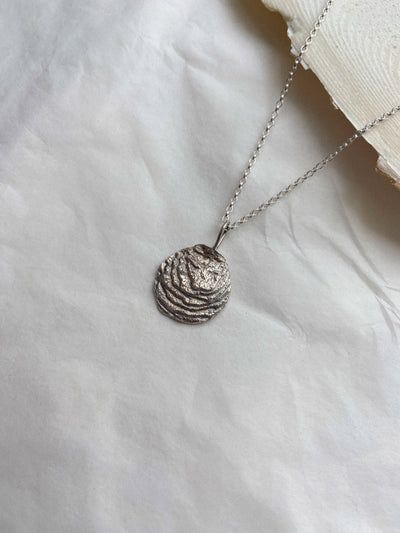 Initial Cuttlefish Necklace