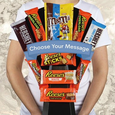 Big USA Variety Chocolate Bouquet - Choose Your Message