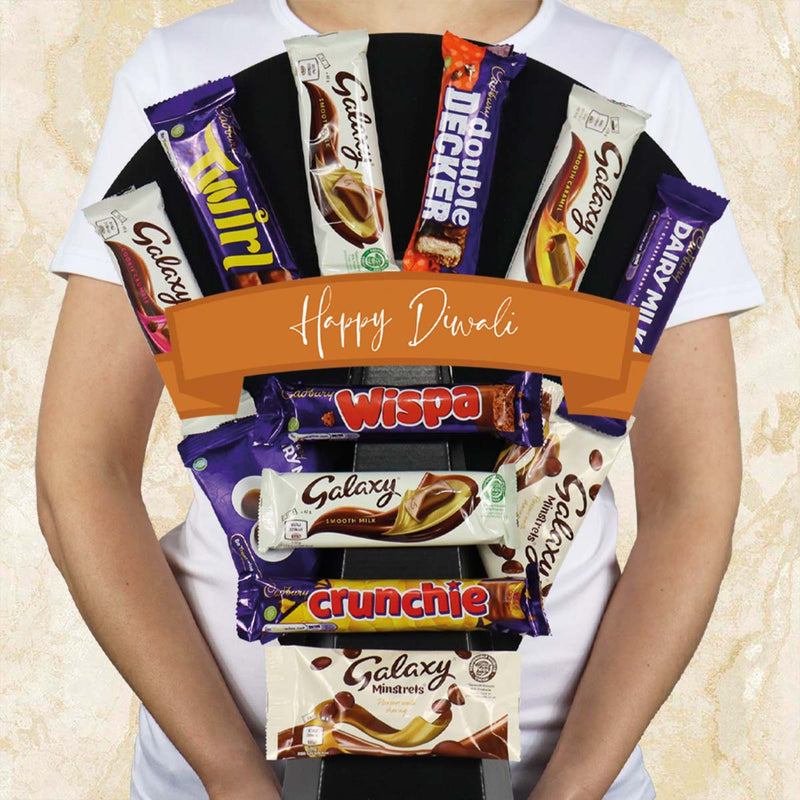 Cadbury Vs Galaxy Chocolate Bouquet Happy Diwali
