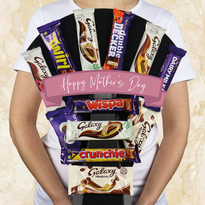 Cadbury Vs Galaxy Chocolate Bouquet Happy Mother's Day