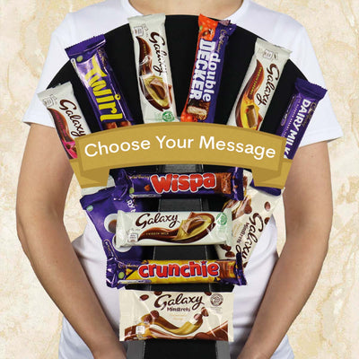 Cadbury Vs Galaxy Chocolate Bouquet Choose Your Message