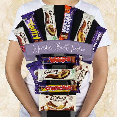 Cadbury Vs Galaxy Chocolate Bouquet World's Best Teacher