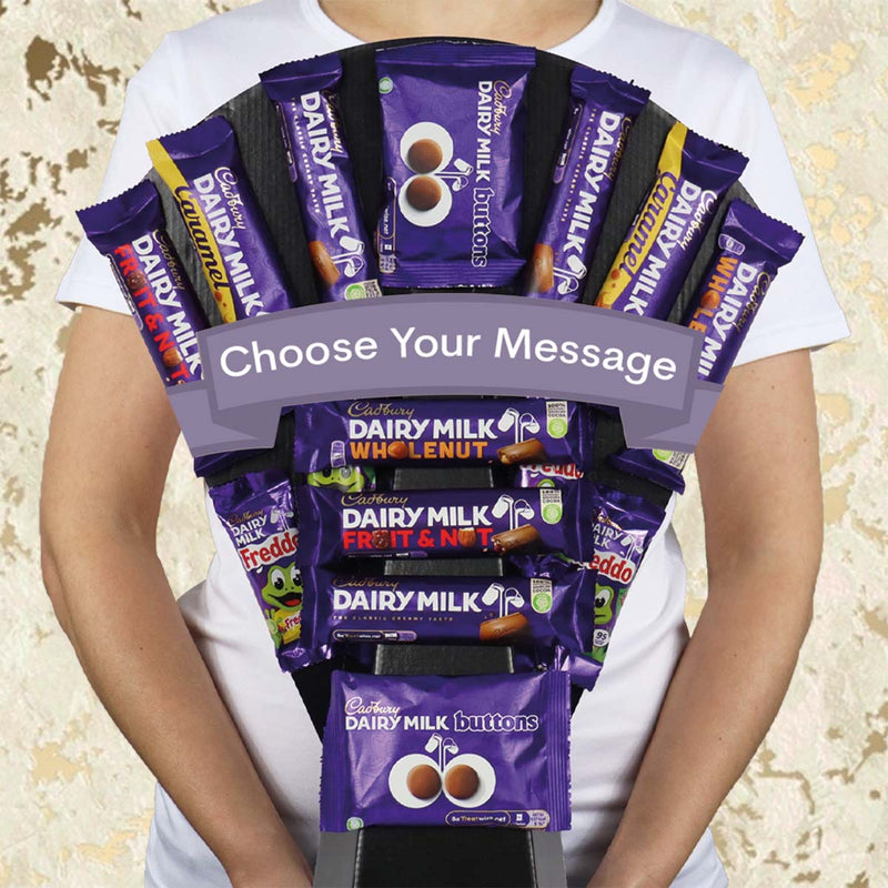 Cadbury Dairy Milk Chocolate Bouquet Choose Your Message