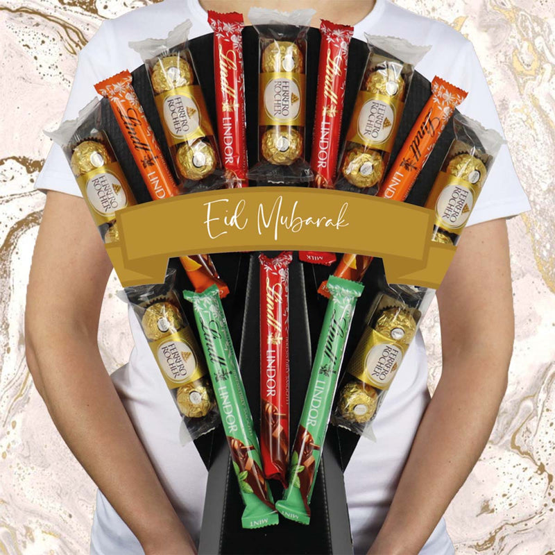 Ferrero Rocher & Lindt Lindor Chocolate Bouquet Eid Mubarak