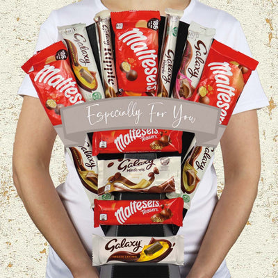 Malteser And Galaxy Chocolate Bouquet Especially For You