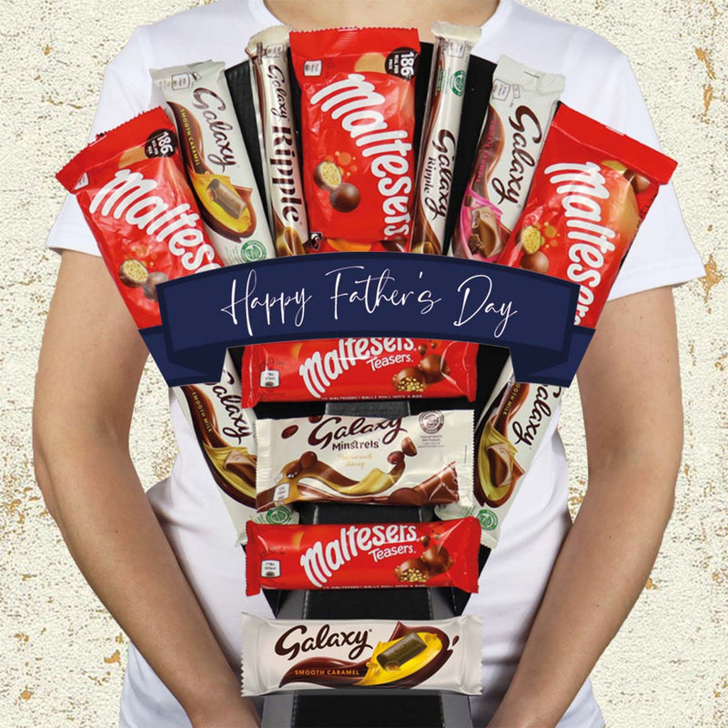 Malteser And Galaxy Chocolate Bouquet Happy Father&