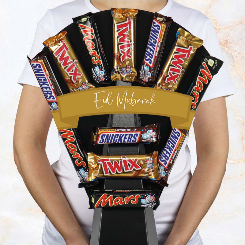 Mars, Snickers & Twix Chocolate Bouquet Eid Mubarak
