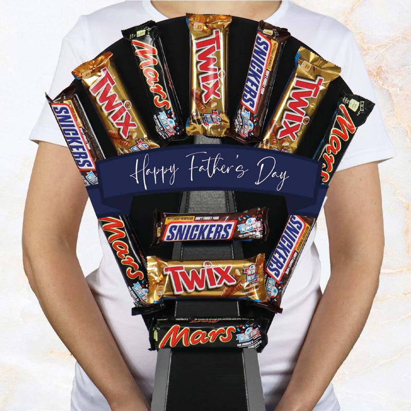 Mars, Snickers & Twix Chocolate Bouquet Happy Father&