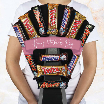 Mars, Snickers & Twix Chocolate Bouquet Happy Mother's Day