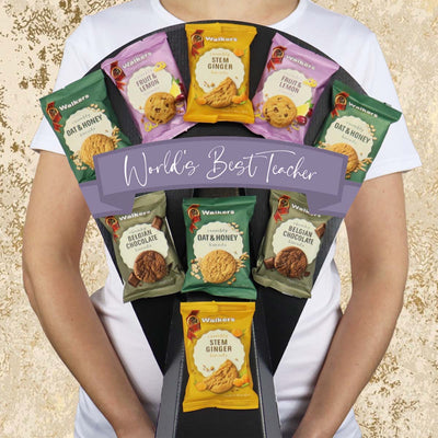 Walkers Crumbly and Chunky Biscuit Bouquet World's Best Teacher